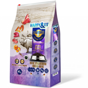 Happy&Fit Superior Hipoallergén Friss marha, strucc, vízibivaly, sütőtökkel 10kg