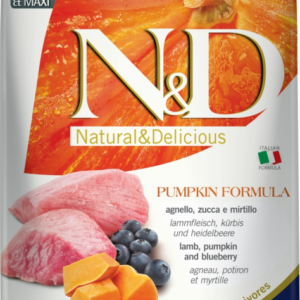 N&D Dog Grain Free bárány&áfonya sütőtökkel puppy medium/maxi 12kg
