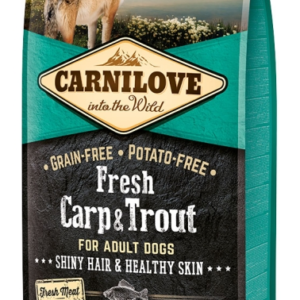 Carnilove Fresh Adult Dog Carp & Trout Hair & Healthy Skin- Ponty & Pisztráng Hússal 12kg